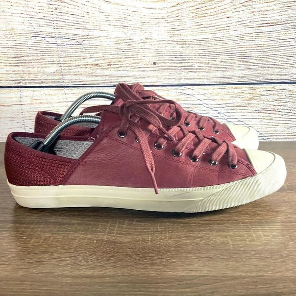 Mens P.F. Flyers (Posturized Foundation)Burgundy low top rigid wedge size 11 - Picture 1 of 16
